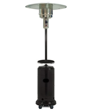 7-Ft. 41,000 BTU Steel Umbrella Propane Patio Heater in Black