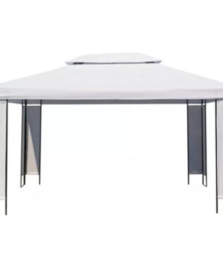 vidaXL Gazebo White Patio Outdoor Marquee Wedding Party Tent Shade Shelter