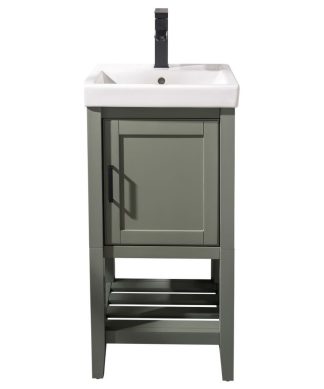 18" Pewter Green Sink Vanity