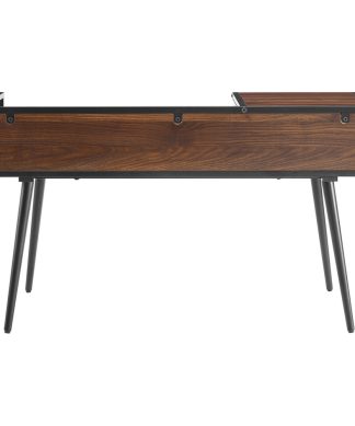 40" Modern Telephone Entry Bench, Gray
