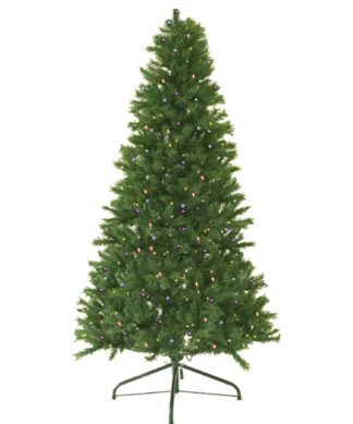 5' Pre-Lit Canadian Pine Artificial Christmas Tree, Multicolor LED Lights