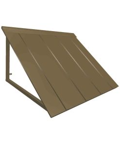3' Houstonian Metal Standing Seam Awning , Bronze
