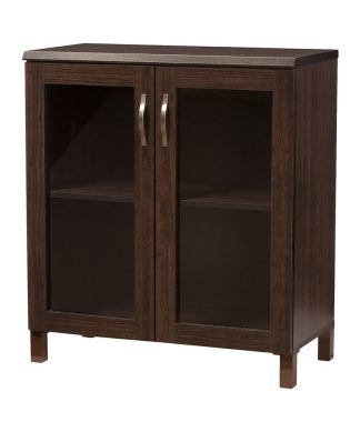 Wooden Accent Standard Cabinet With 2 Door