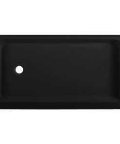 Voltaire 60 x 36 Acrylic Black, Single-Threshold, Left Drain, Shower Base