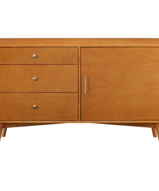 Walker Edison Mid-Century Tv Console, Acorn, 52"