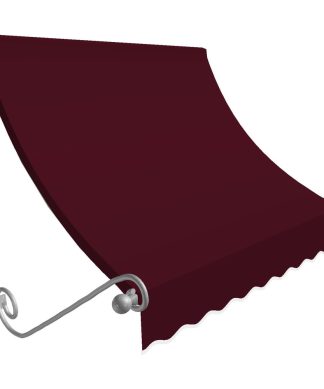3' Charleston Window/Entry Awning, Burgundy