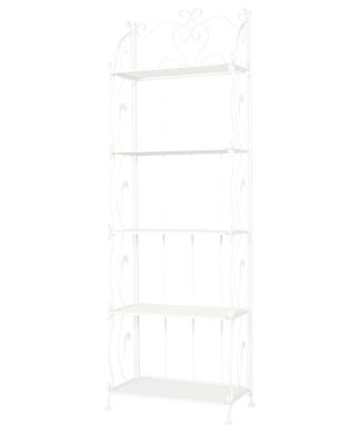 White Iron French Country Bakers Rack, 73"x24"x13" 560822