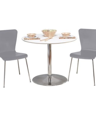 3-Piece Pisa Dining Set, Gray