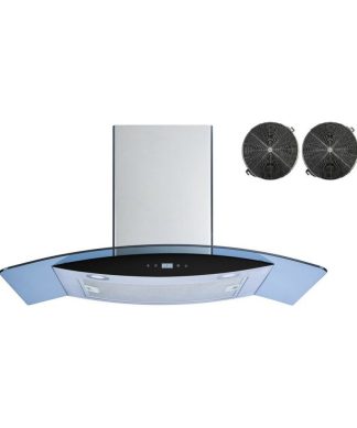 Winflo Convertible Wall-Mount Range Hood, Charcoal Filters, 475 CFM, 30"