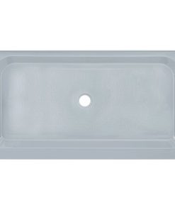 Voltaire 60 x 36 Single-Threshold, Center Drain, Shower Base, Grey