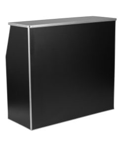4' Black Foldable Bar