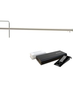 30" Slim Line Frame Light, Satin Nickel With Rechargeable Battery