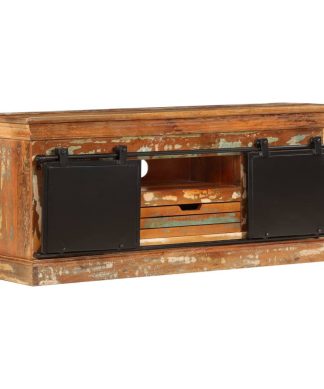 vidaXL TV Cabinet Solid Reclaimed Wood Sideboard Entertainment HiFi Center
