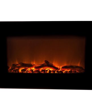 Wall Mounted Electric Fireplace, Black
