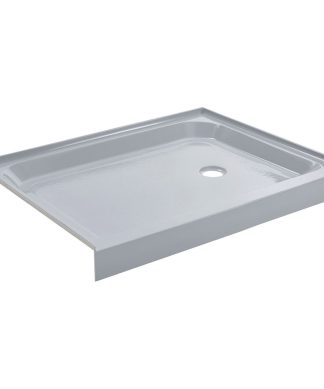Voltaire 48 x 36 Single-Threshold, Right-Hand Drain, Shower Base, Grey