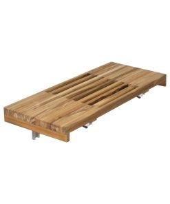 30" Grand Resort Wall Mount Slat Teak Shower Bench
