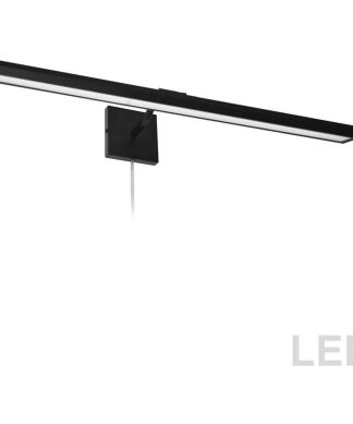 32 Inch 40W 4 LED Picture Light Matte Black Aged Brass Finish Frosted Glass