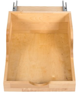 16-1/16" Preassembled Vanity Depth High Back Rollout Drawer for 18" Opening