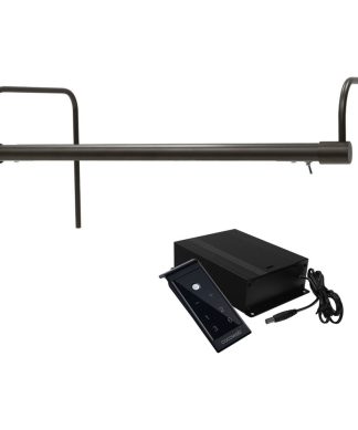 16" Tru-Slim Gallery Light, Mahogany Bronze With Hard Wire Kit and Remote