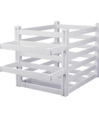 3'x5.3' Zippity White Vinyl Poolside Organizer