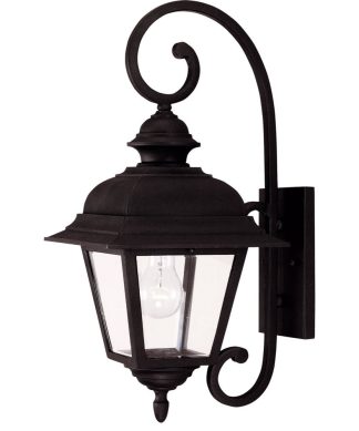 Westover 1 Light Outdoor Wall Light, Textured Black