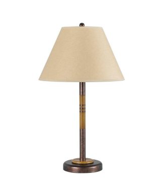100W Metal Table Lamp With Conical Paper Shade, Set Of 4, Bronze