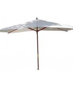 10" Rectangle Umbrella, Wooden Pole