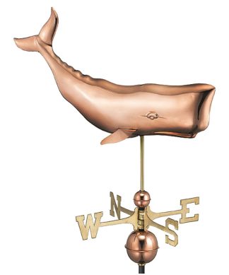 28"Whale Weathervane, Pure Copper