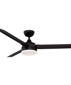 Xeno 1 Light 56 in. Outdoor Fan, Black, 120 Volts