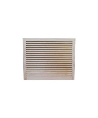 Wood Return Air Grille, 25"x20", Standard Square Edge