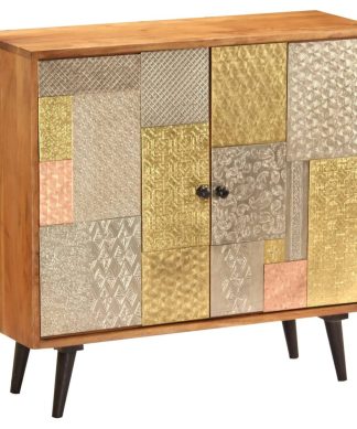vidaXL Solid Acacia Wood Sideboard Sturdy Spacious Storage Cabinet Buffet