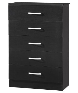 5 Drawer Chest, Black