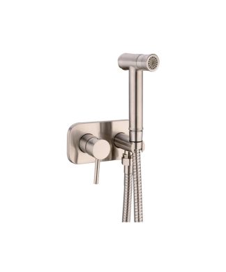 Wasser?Brass Handheld Toilet Spray, Brushed Nickel