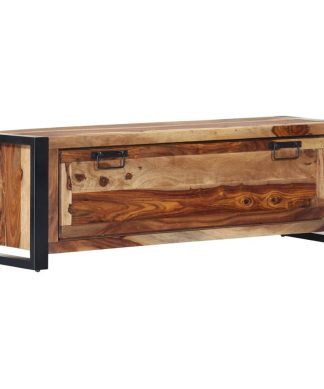 vidaXL Solid Sheesham Wood Shoe Cabinet Storage Side Shoe Rack Bench Organizer