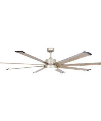 72 in Modern LED Ceiling Fan with Remote in Satin Nickel