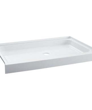 Voltaire 48 x 36 Acrylic White, Single-Threshold, Center Drain, Shower Base