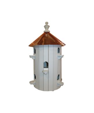 10-Room Birdhouse Condo, Copper Roof, Amish Handmade, 26"