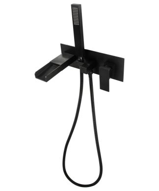 Wall Mounted Roman Tub Faucet With Hand Shower