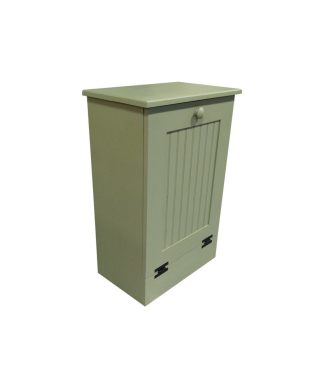 Wooden Trash Bin, Sage