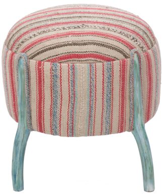 Vintage Kilim Upholstered Stool