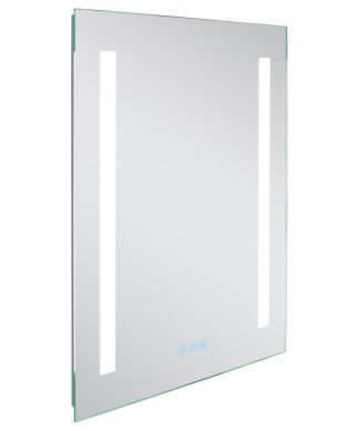 20-in. W Rectangle Aluminum Wall Mount LED Backlit Mirror In Aluminum Color