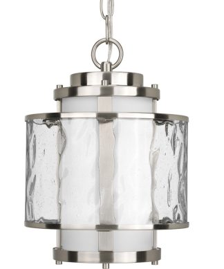 1-Light Hanging Lantern, Brushed Nickel
