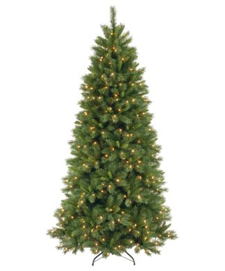 7-1/2' Lehigh Valley Pine Hinged Tree With 500 Clear Lights