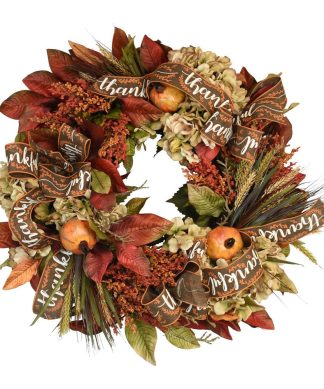 30" Wreath with Fall Colors