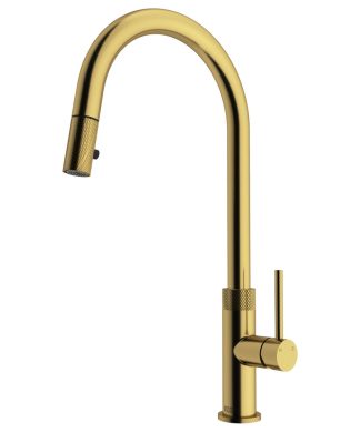 VIGO Bristol Kitchen Faucet, Matte Brushed Gold