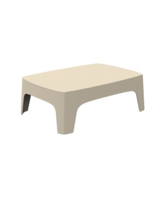 Vondom Solid Indoor/Outdoor Coffee Table, Ecru