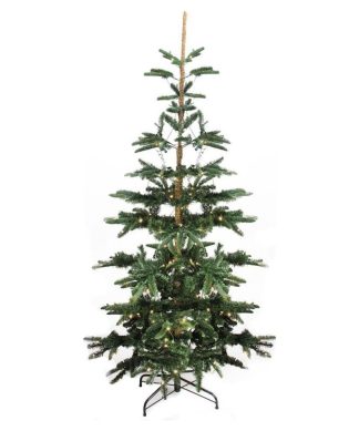 7.5' Pre-Lit Layered Noble Fir Artificial Christmas Tree, Warm Clear LED Lights