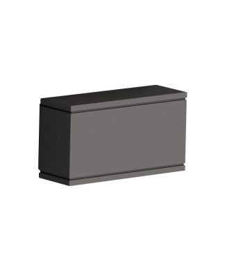 WAC Lighting Rubix LED Outdoor Rectangular Wall Light, Black