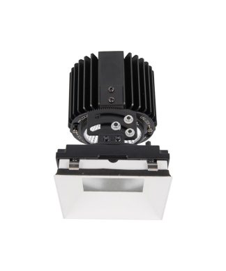 Volta 4.5" LED Square Adjustable, Light Narrow 25 2700K Warm White, White