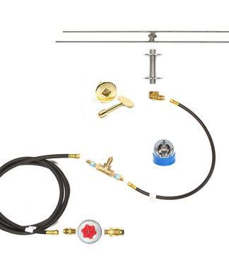 40" Low Profile H Burner and Complete Deluxe Propane Fire Pit Kit